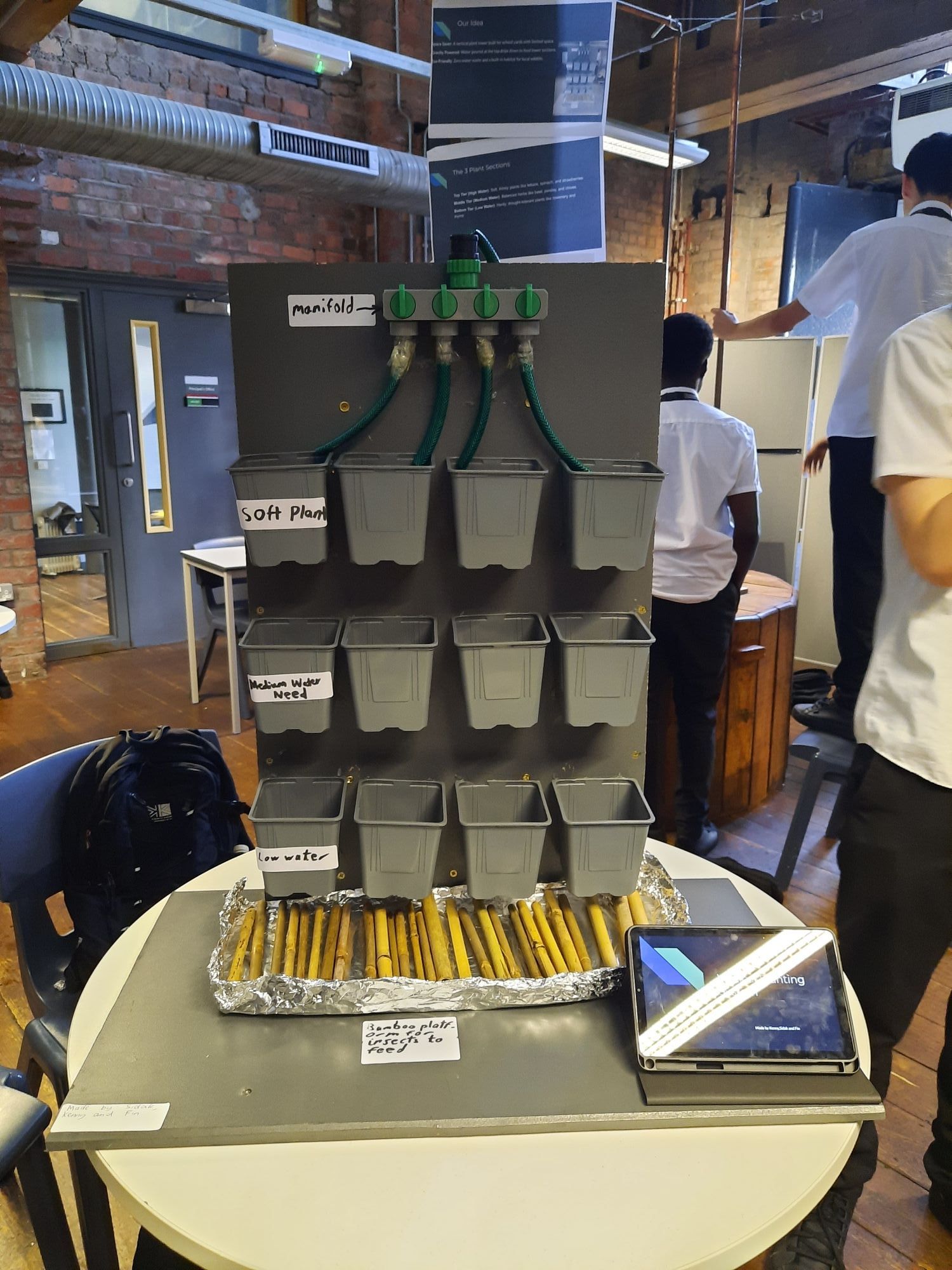 Image of students UN Goals project.