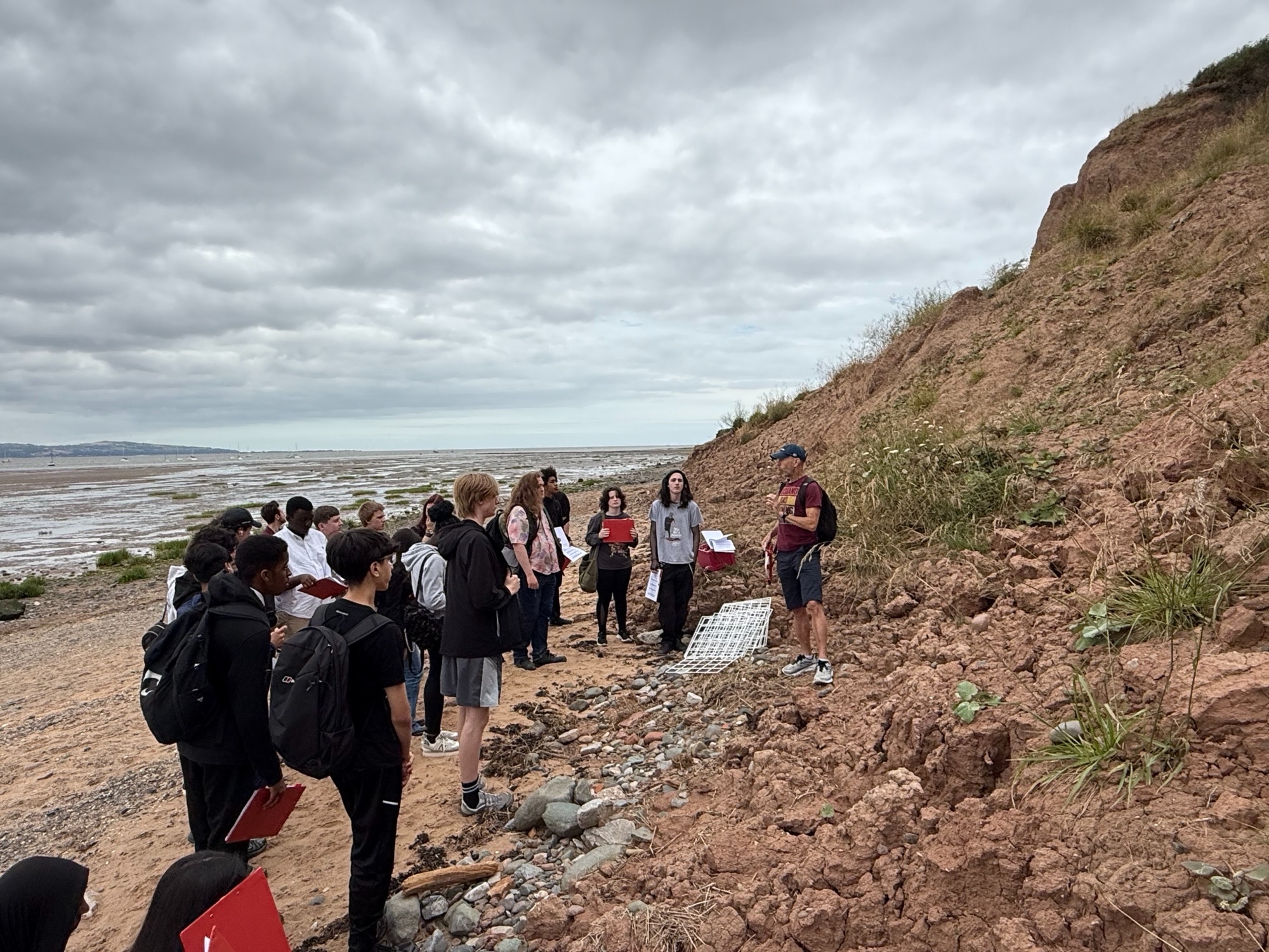 Students on Geography field work trip